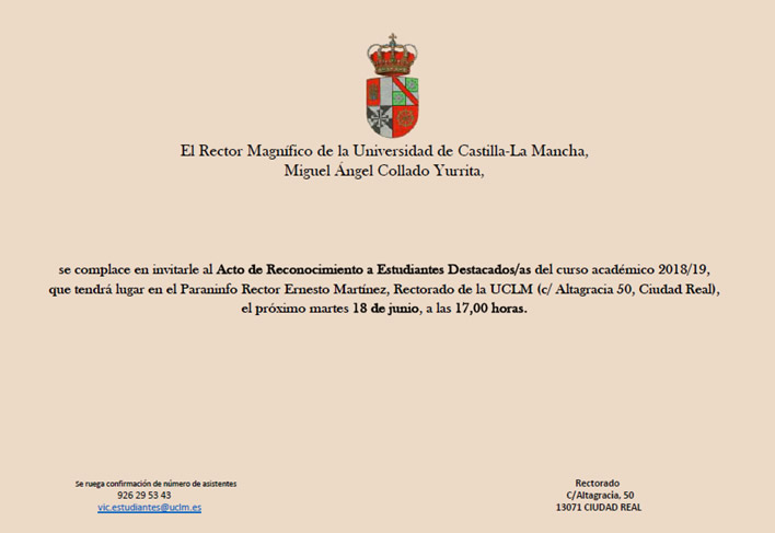 Acto de Reconocimiento a Estudiantes Destacados/as acto entrega de premios2019 1