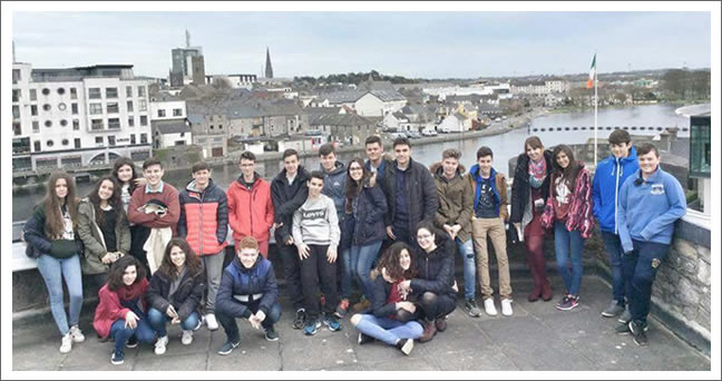 Programa de inmersión ligüística en Athlone, Irlanda. viaje athlone2017